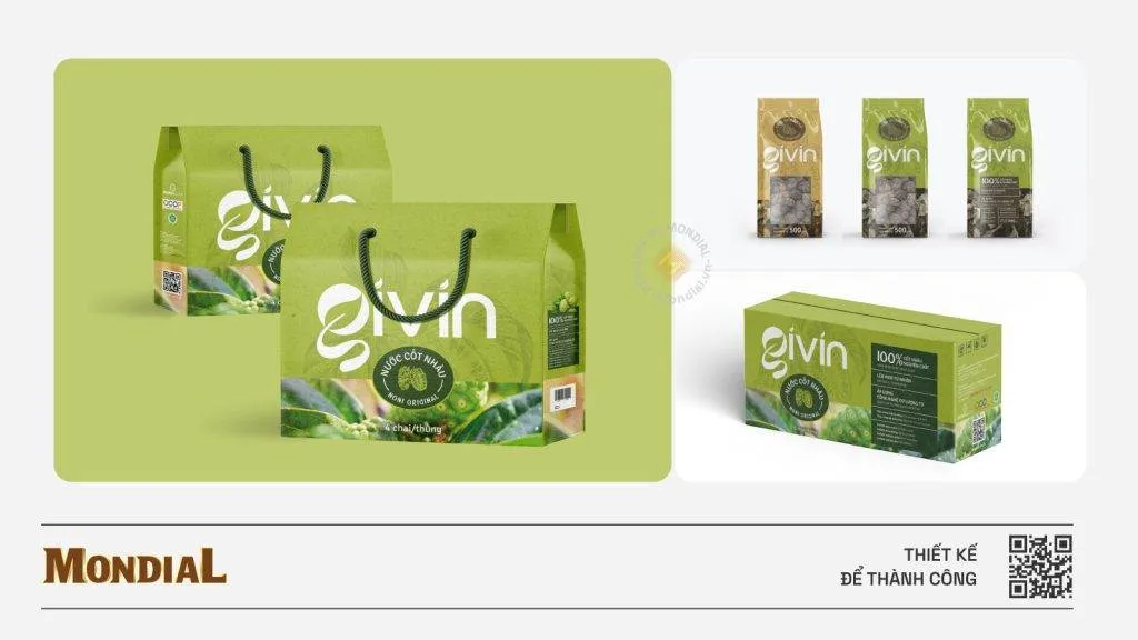 Dự án thiết kế bao bì sản phẩm Givin