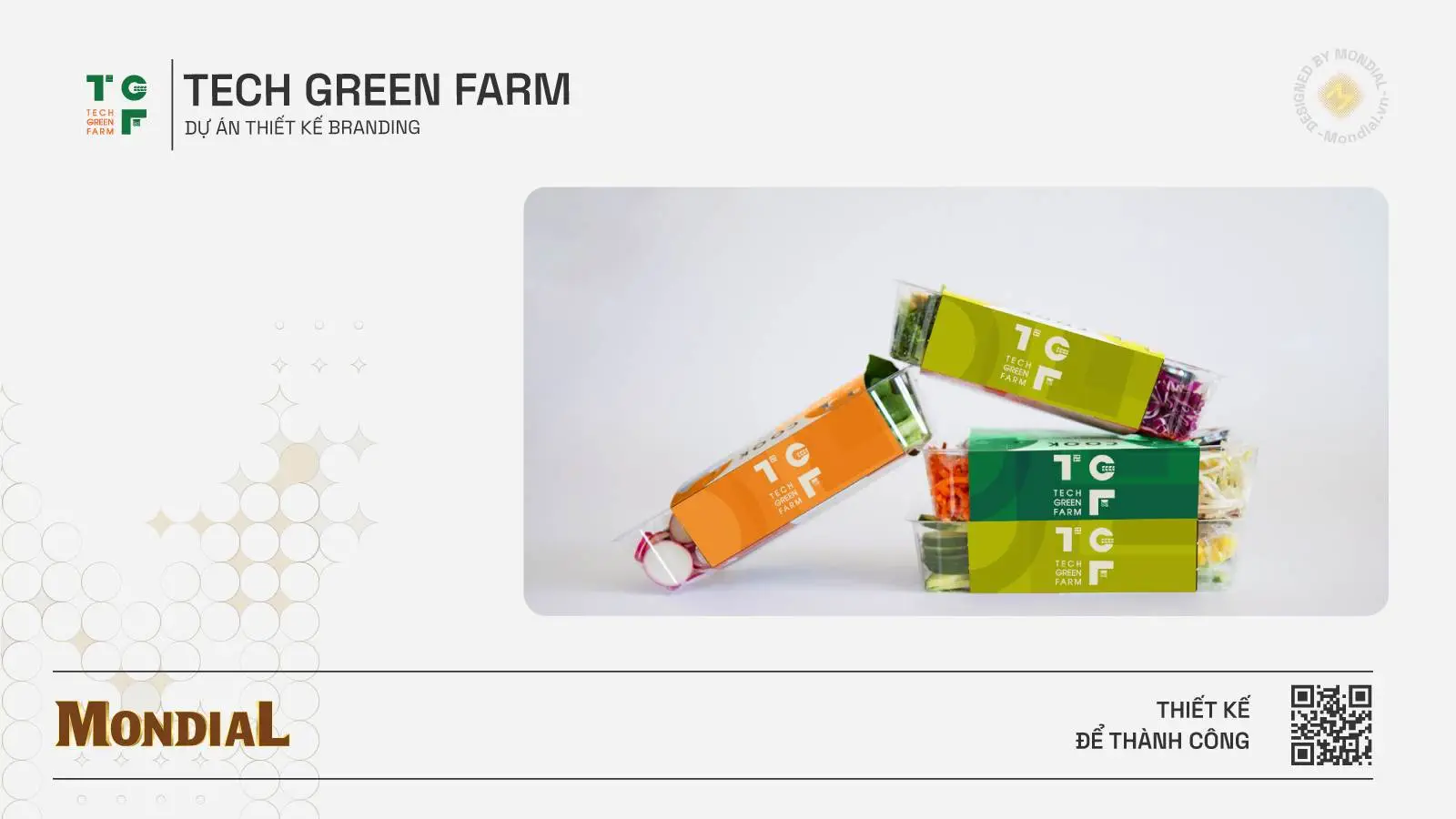 thiết kế bao bì tech green farm
